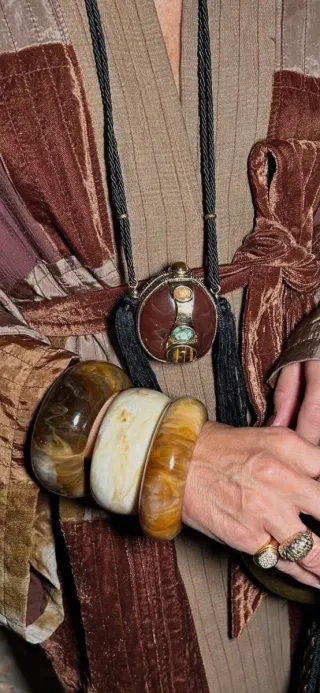 Collar cordon caja piedras zara