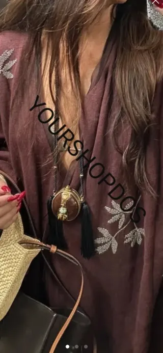 Collar cordon caja piedras zara