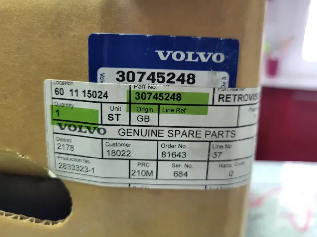 Espejos retrovisores Volvo