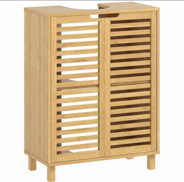 Mueble bajo lavabo de bambú
