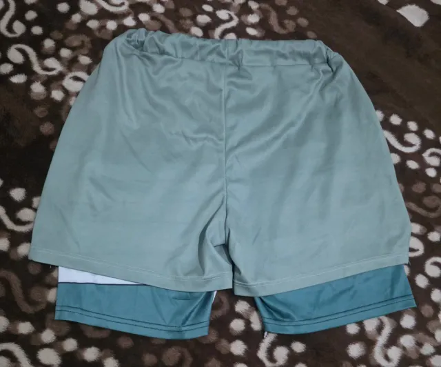 2 Pantalones cortos hombre azul -  Corto Verde