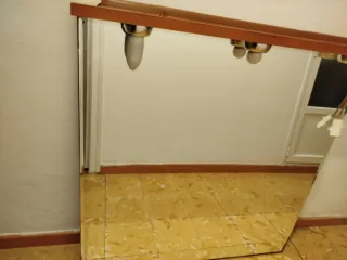 Espejo madera y cristal