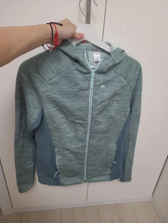 Chaqueta deportiva Decathlon verde/azul