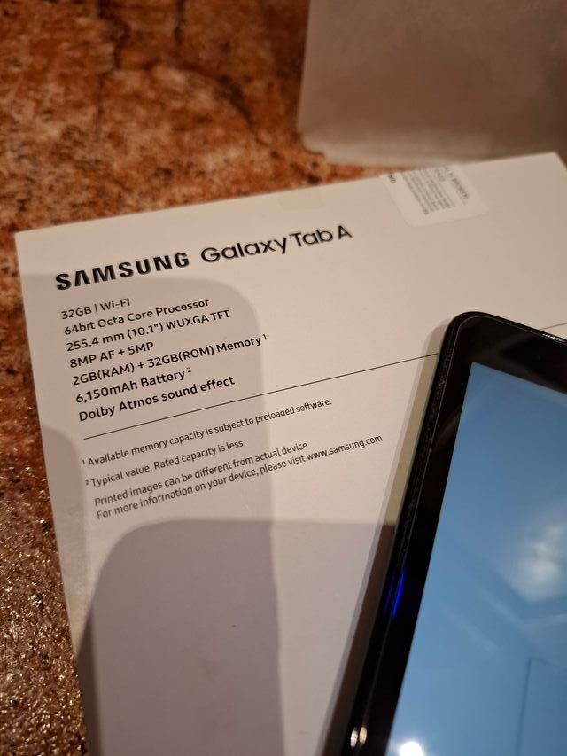 Samsung SM-T510 Tablet Negra