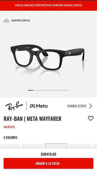 Ray-Ban Meta Wayfarer Gen2 Precintadas