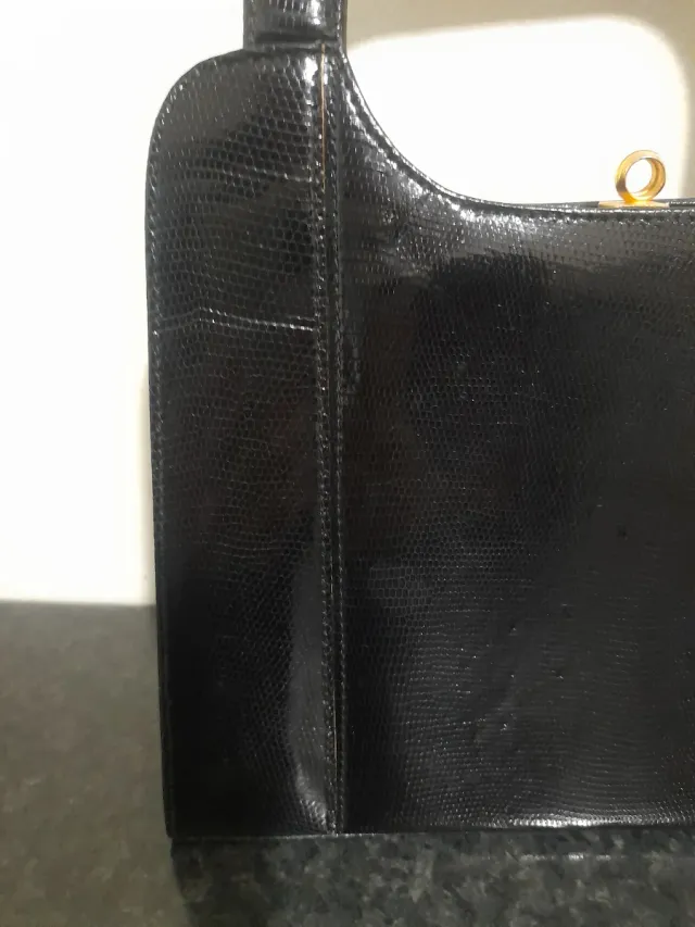Borsetta vintage pelle lucertola anni '50