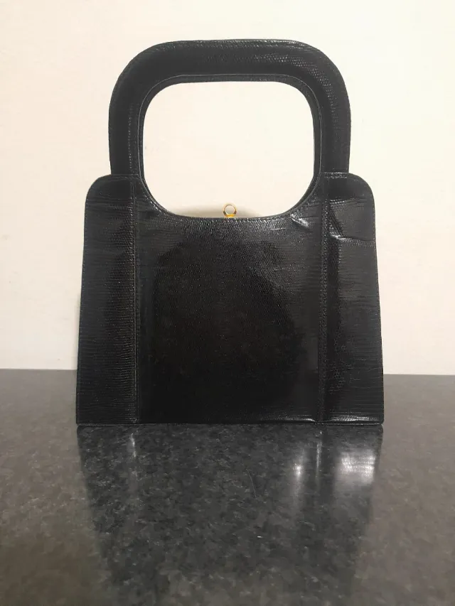 Borsetta vintage pelle lucertola anni '50