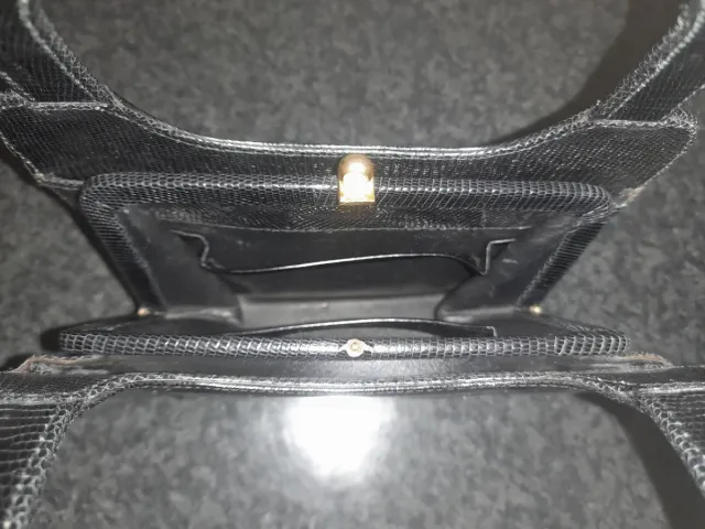 Borsetta vintage pelle lucertola anni '50