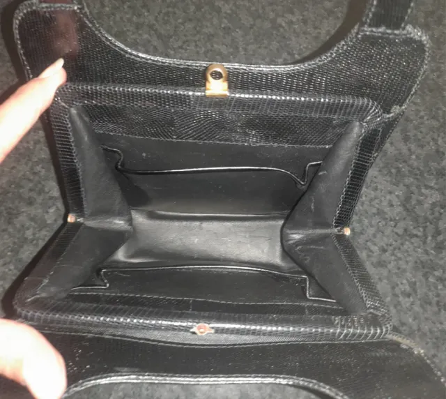 Borsetta vintage pelle lucertola anni '50