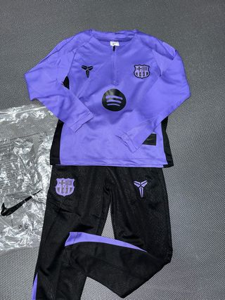 Chándal Nike Niño 6 años Morado y Negro Barça