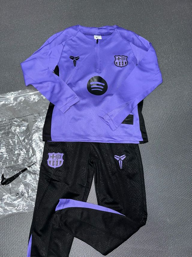 Chándal Nike Niño 6 años Morado y Negro Barça