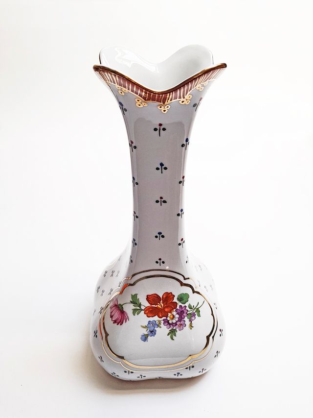 Jarra de Porcelana Vintage Pintada à Mão