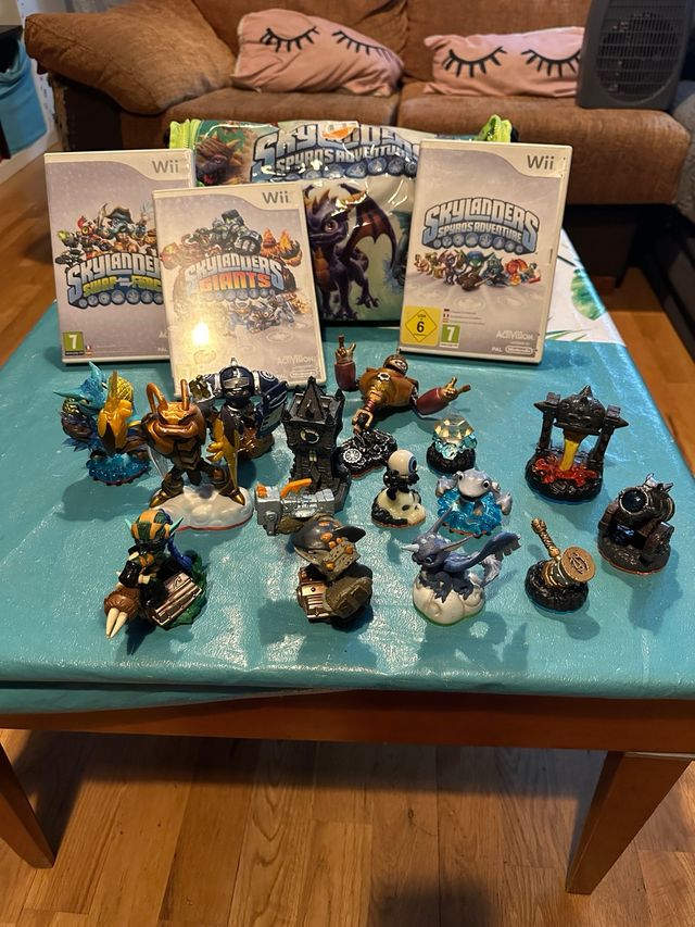 3 Juegos Nintendo wii skylanders spyro +figuras+bo