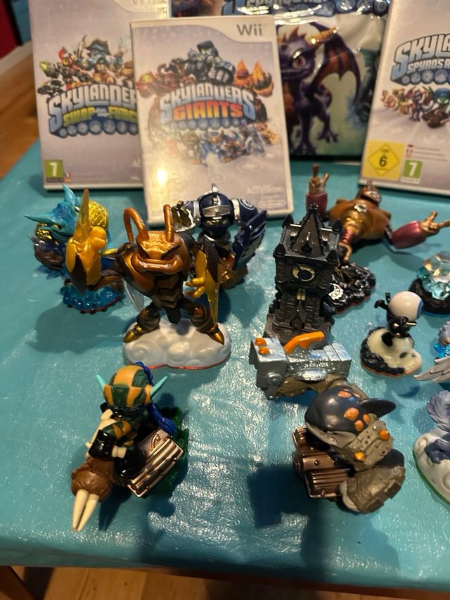 3 Juegos Nintendo wii skylanders spyro +figuras+bo