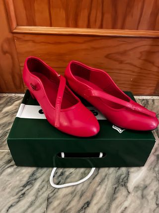 Zapatos Flamenco Rojos Talla 37