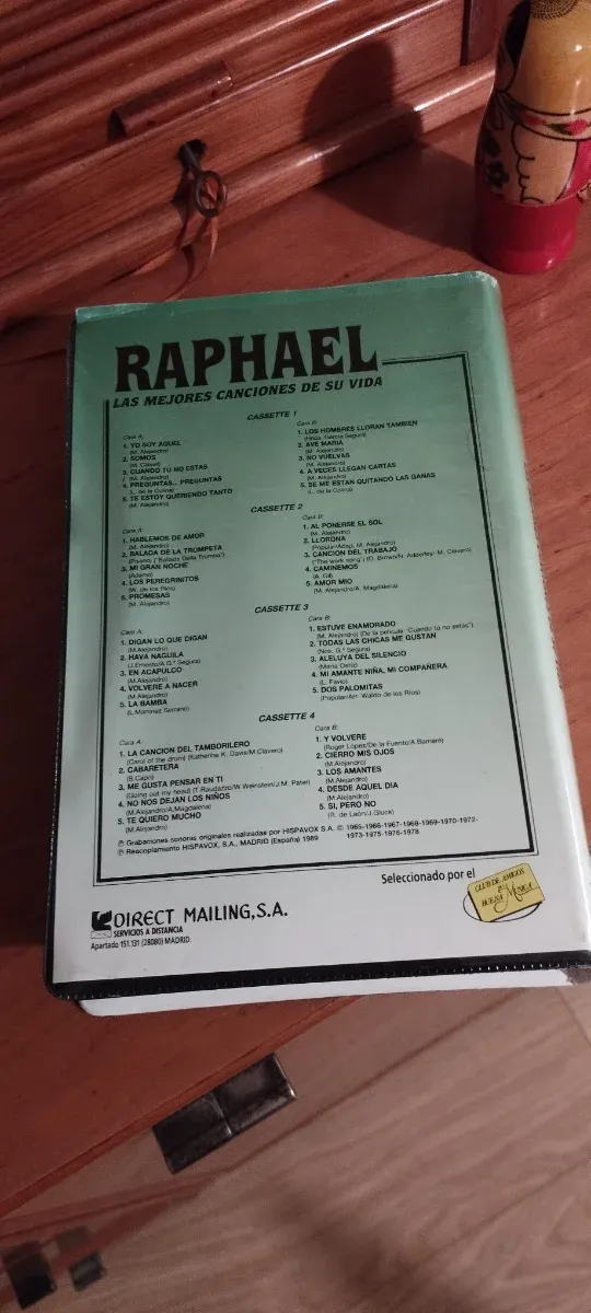 Raphael Mejores Canciones de su Vida - 4 Cassettes