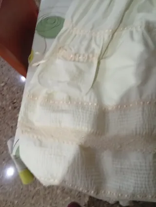 Enaguas fallera beige y blanco