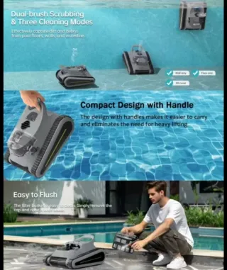 Robot Limpiafondos Piscina Inalámbrico - NUEVO