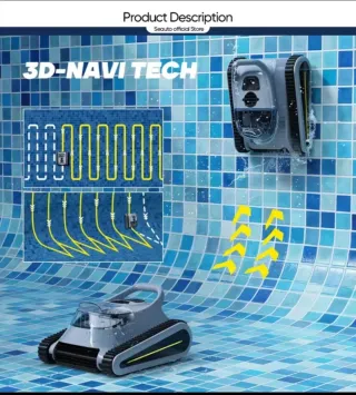 Robot Limpiafondos Piscina Inalámbrico - NUEVO