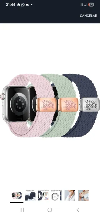 Pack 3 Correas Tela Apple Watch