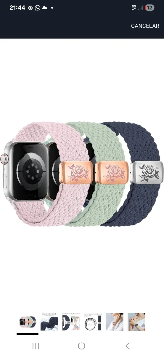 Pack 3 Correas Tela Apple Watch