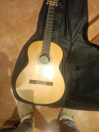 Guitarra Yamaha con funda