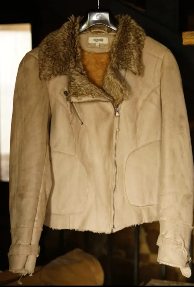 Chaqueta Beige Mujer Talla 44