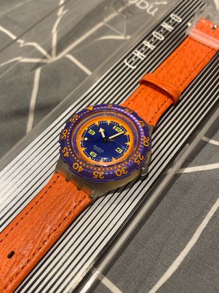 Orologio Swatch Chrono Arancione e Blu