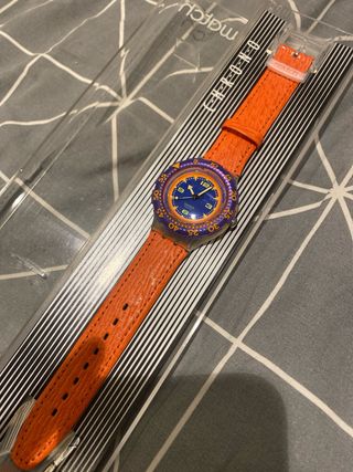 Orologio Swatch Chrono Arancione e Blu