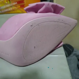 Zapatos Lila Tiras Lazos