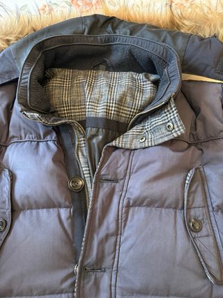 Plumas azul marino hombre de pluma natural Fyord