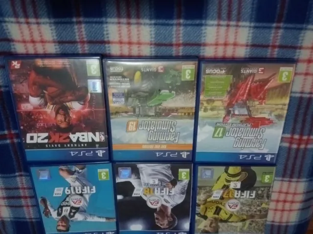 Lote 7 Juegos PS4: FIFA, Farming, NBA