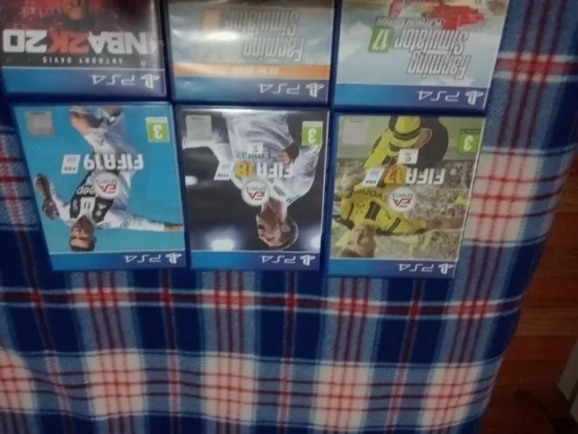 Lote 7 Juegos PS4: FIFA, Farming, NBA