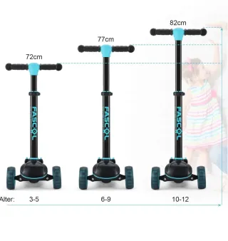 Patinete Fascol 3 Ruedas color rosa