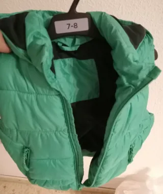 Chaleco plumífero niño talla 7-8
