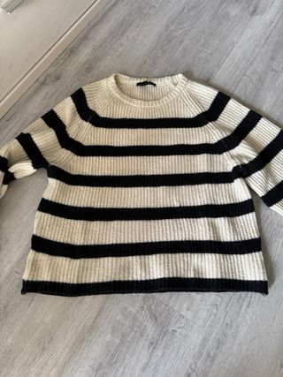 Jersey Esmara rayas blanco y negro