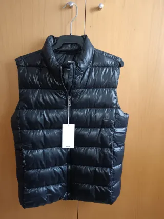Chaleco Mango Negro Nuevo Talla M