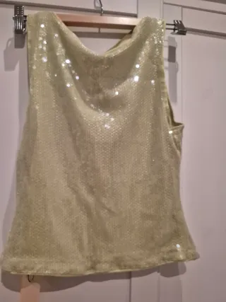 Top Lentejuelas VerdeLima