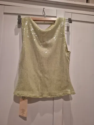 Top Lentejuelas VerdeLima