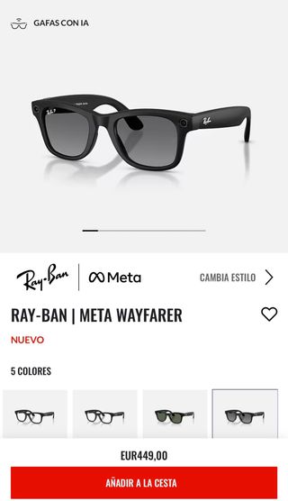 Ray-Ban Meta Wayfarer Gen2 Precintadas