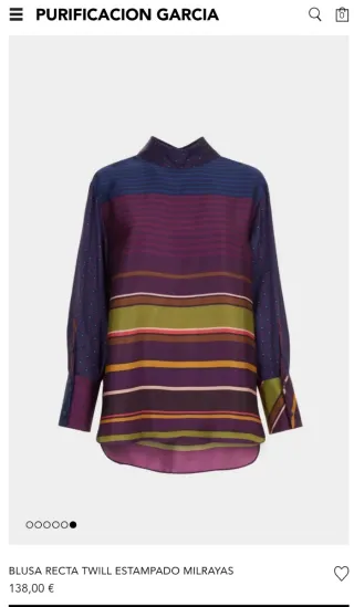 Blusa Purificación Garcia Estampado Milrayas