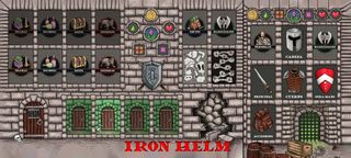 Tapete doble IRON HELM en español