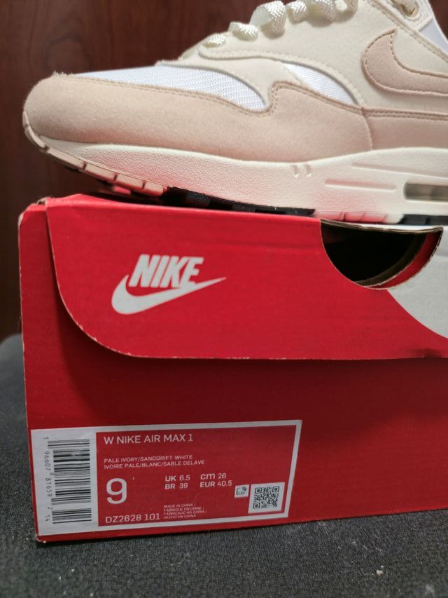 Nike Air Max 1 Beige/Blanco Talla 40.5