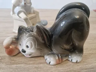 3 antigua figura porcelana walt disney production