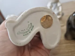 3 antigua figura porcelana walt disney production