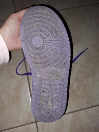 Jordan 1 Mid Donna Tg 38.5 Viola/Bianche