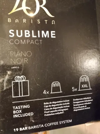 Cafetera L'or Barista Sublime Piano Noir
