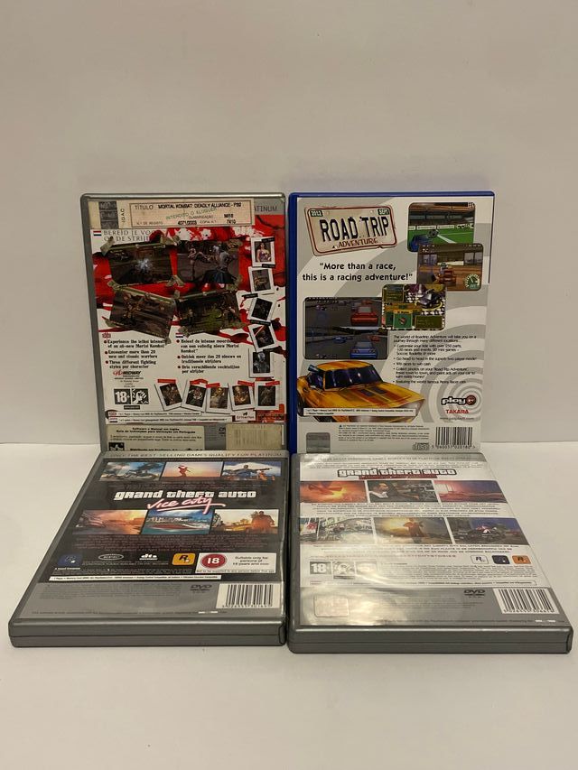 Lote 4 Juegos PS2 Platinum: GTA,Mortal Kombat,Road