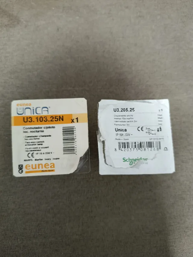 Eunea Unica blanco marfil mecanismos