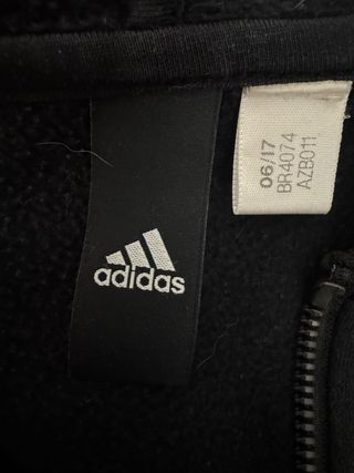 Sudadera Adidas Negra con Rayas Talla L/XL